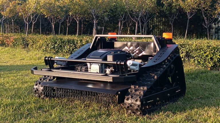 Wireless radio control tracked grass mower China manufacturer factory distributor