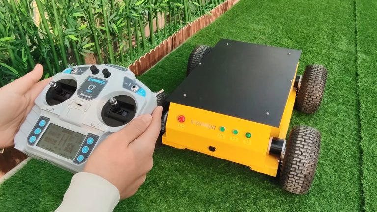Remote operated wheeled tank lawnmower China manufacturer factory distributor