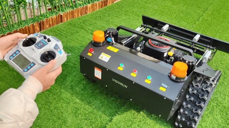 Remote operated rubber track weed cutter China manufacturer factory distributor