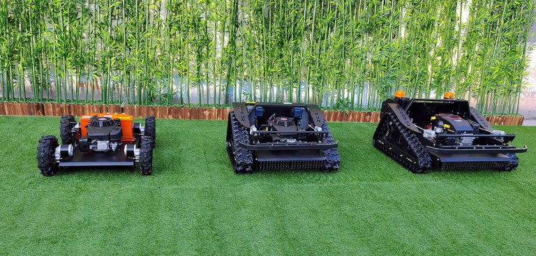 Radio controlled track-mounted mowing machine China manufacturer factory distributor