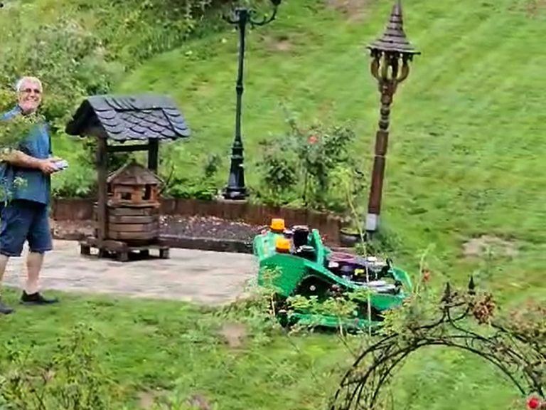 RC track grass mower China manufacturer factory distributor