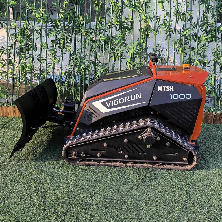 Vigorun remotely controlled crawler flail mower made by Vigorun Tech
