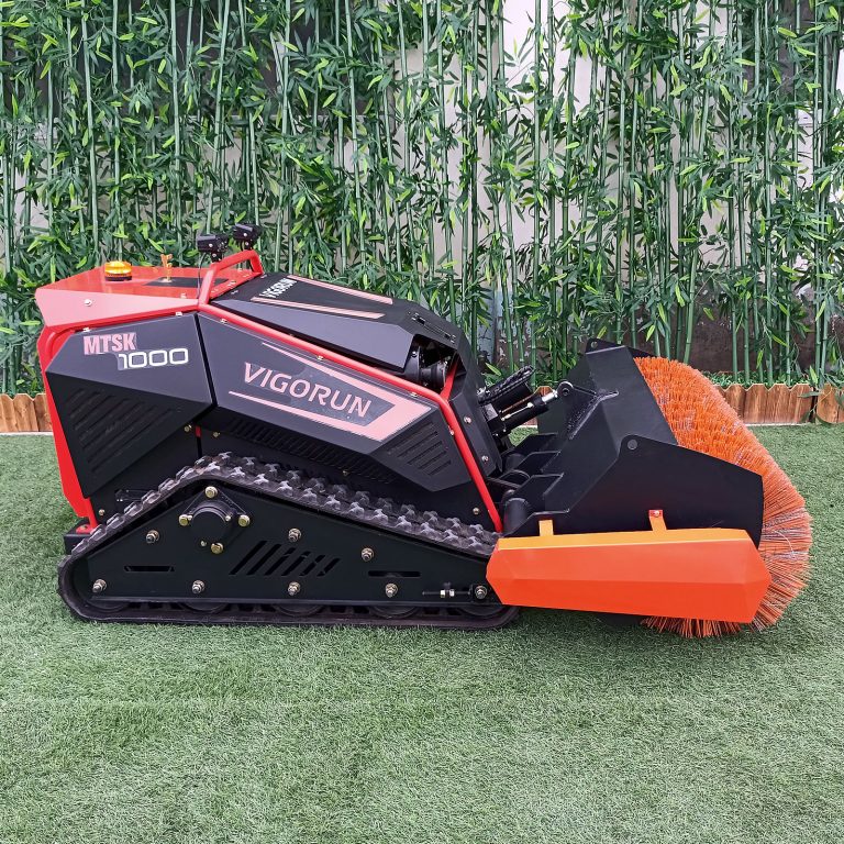 Vigorun remotely controlled compact flail mower made by Vigorun Tech