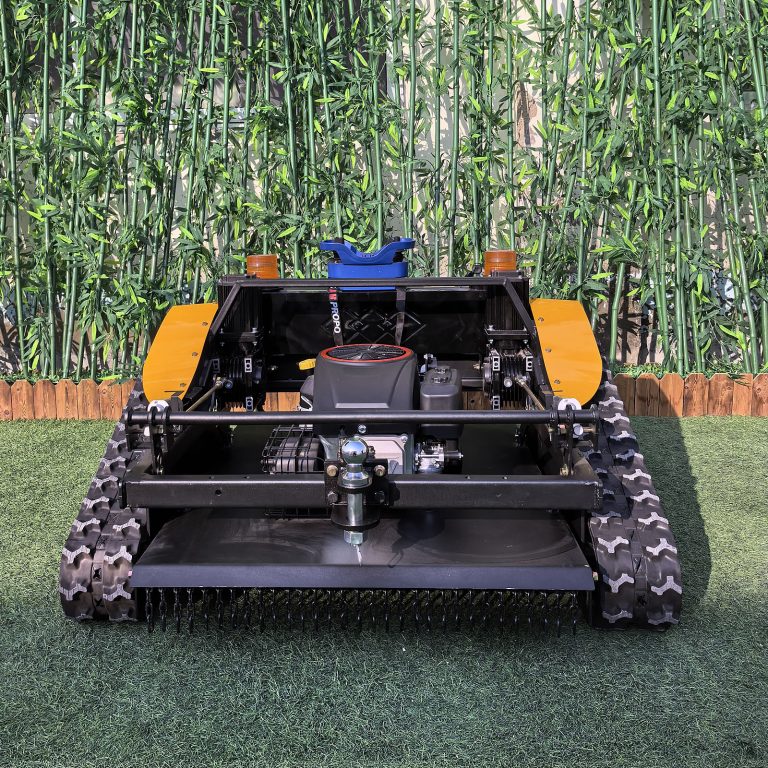 Wireless radio control tracked tank lawnmower China manufacturer factory distributor