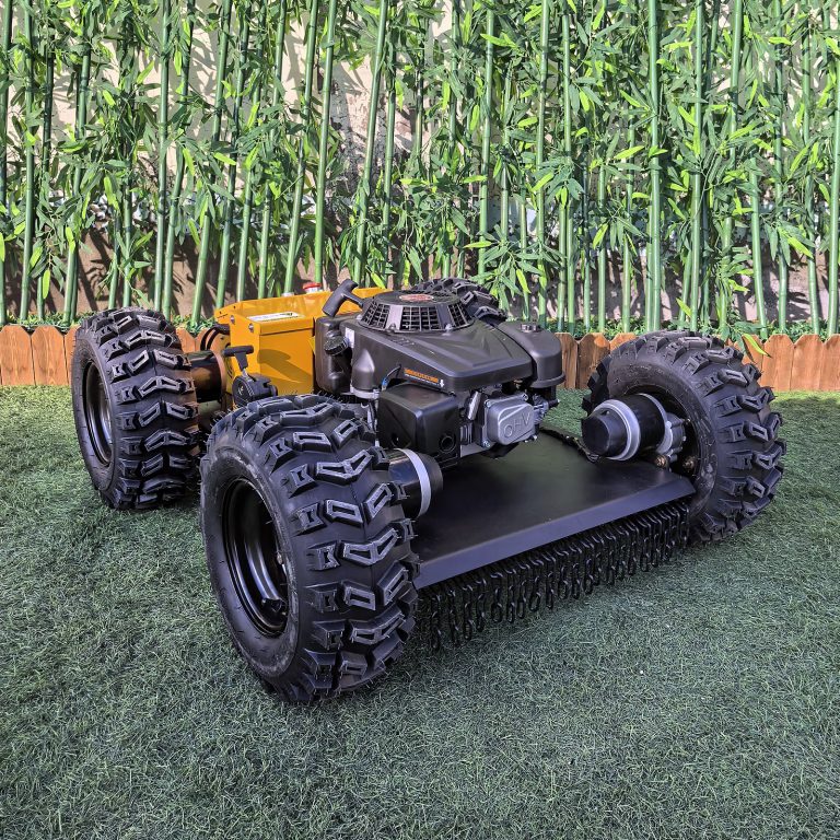 Remote operated crawler mowing robot China manufacturer factory distributor